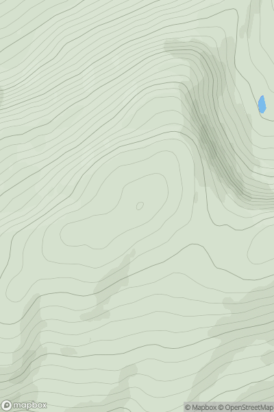 Thumbnail image for Geal Charn [Loch Treig to Loch Ericht] showing contour plot for surrounding peak